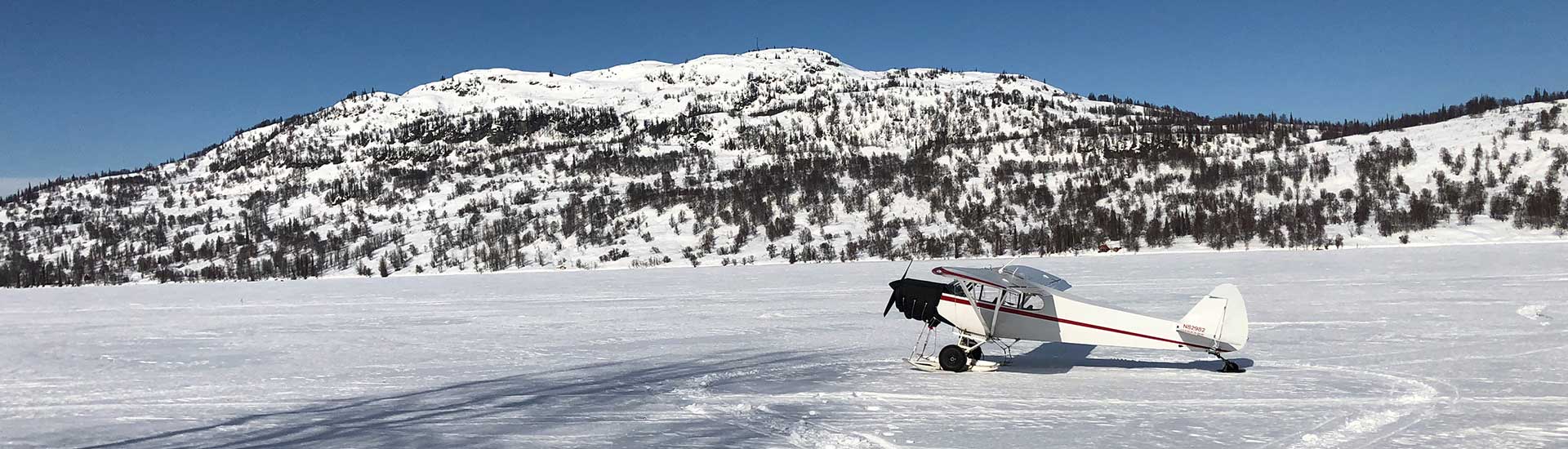 Plane on snow